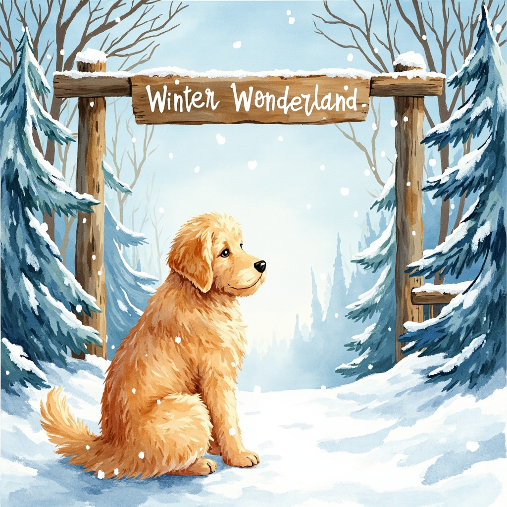 Find Luna in the Snow cover